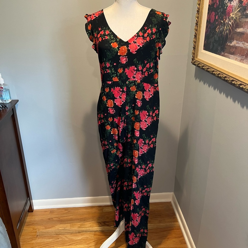 Anthropologie floral jumpsuit - Picture 2 of 7